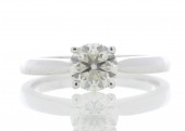 18ct White Gold Solitaire Engagement Diamond Ring 0.90 Carats.