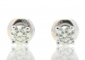 18ct White Gold Single Stone Diamond Earring 0.56 Carats