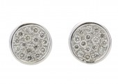 Diamond Earrings Studs Cluster 9ct White Gold 0.16 Carats