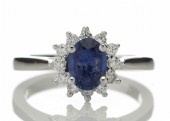 18ct White Gold Fancy Cluster Diamond Ring 0.25 Carats