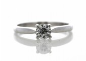 Platinum Single Stone Diamond Engagement Ring D VS 0.30 Carats