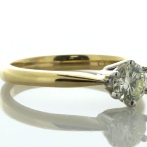 18ct Yellow Gold Single Stone Diamond Ring 0.50