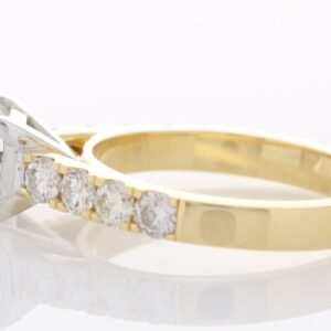 18ct Yellow Gold Single Stone Princess Cut Diamond Ring (1.00) 1.60