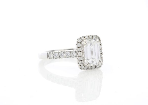 18ct White Gold Single Stone Emerald Cut Diamond Ring (1.71) 2.03 Carats - Image 4