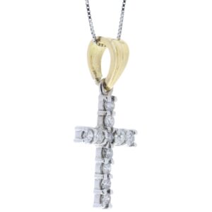 18ct White Gold Diamond Cross 0.50 Carats