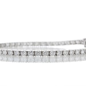 18ct White Gold Tennis Diamond Bracelet 7.10 Carats