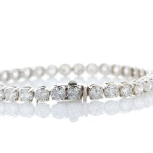 18ct White Gold Tennis Diamond Bracelet 13.15 Carats