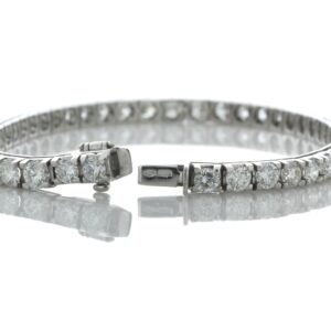 18ct White Gold Tennis Diamond Bracelet 9.23 Carats