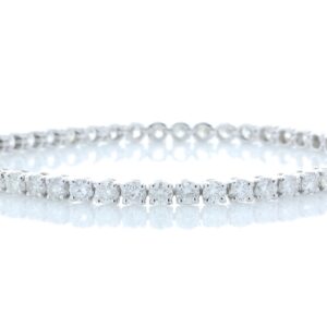 18ct White Gold Tennis Diamond Bracelet 9.00