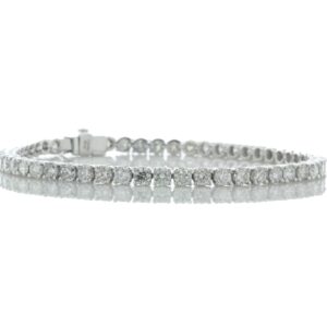 18ct White Gold Tennis Diamond Bracelet 13.43 Carats