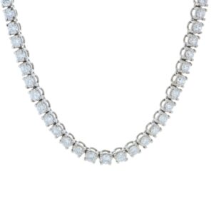 18ct White Gold Diamond Collarate 24″ 11.53 Carats