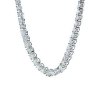 18ct White Gold Tennis Diamond Collarate 10.74 Carats