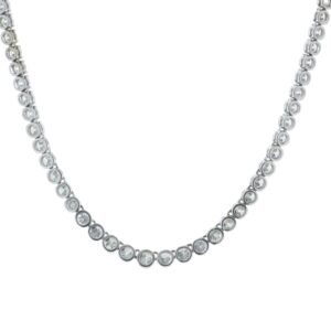 18ct 16″ White Gold Tennis Diamond Collarate 10.00 Carats