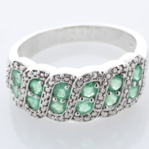 Silver Emerald Ring Carats