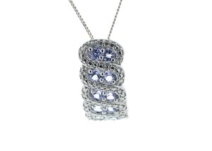 Silver Tanzanite Pendant Carats