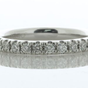 Platinum Full Eternity Diamond Ring 0.60