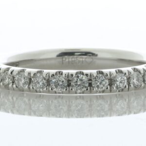 Platinum Full Eternity Diamond Ring 0.60