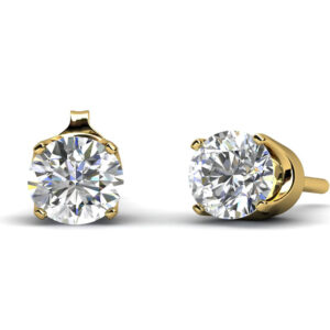 9ct Single Stone Four Claw Set Diamond Earring 0.15 Carats