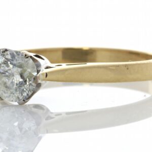 18ct Yellow Gold Brilliant Cut Diamond Engagement Ring 0.61 Carats