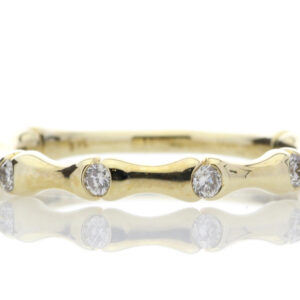 9ct Yellow Gold Diamond Ring 0.12 Carats