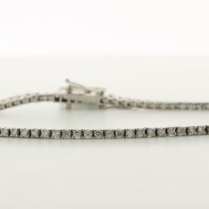 9ct White Gold Tennis Diamond Bracelet 1.23 Carats