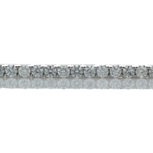 18ct White Gold Tennis Diamond Bracelet 9.05