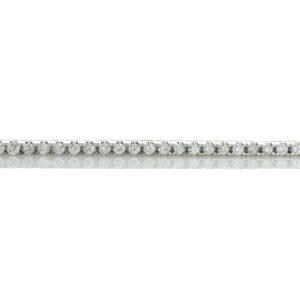 18ct White Gold Tennis Diamond Bracelet 2.37 Carats