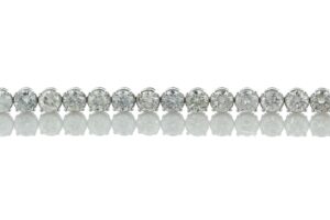 18ct White Gold Tennis Diamond Bracelet 12.68 Carats