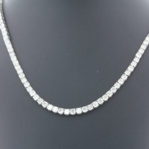 Platinum Tennis Diamond Collarate 20.25″ 21.11 Carats