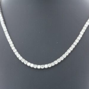 Platinum Tennis Diamond Collarate 20.25″ 21.11 Carats