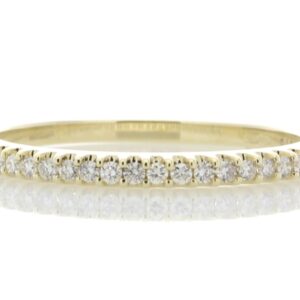 9ct Yellow Gold Diamond Half Eternity Ring 0.25 Carats