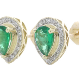 9ct Yellow Gold Other And Emerald Earring 0.20 Carats