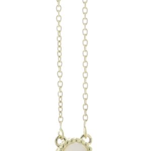 9ct Yellow Alhambra Clover Leaf Pearl Pendant And Chain 2.39