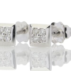 9ct White Gold Diamond Earring 0.07 Carats