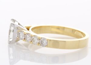 18ct Yellow Gold Single Stone Princess Cut Diamond Ring (1.00) 1.60