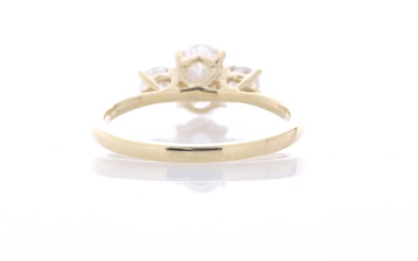 18ct Yellow Gold Three Stone Claw Set Diamond Ring (0.91) 1.27 - Image 3