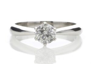 18ct Single Stone Diamond Ring 0.66 Carats Carats