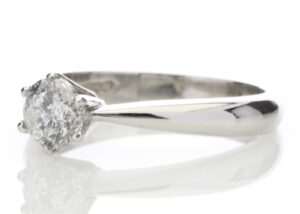 18ct Single Stone Diamond Ring 0.66 Carats Carats