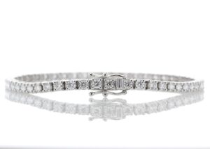 18ct White Gold Tennis Diamond Bracelet 2.00 Carats