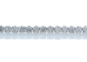 18ct White Gold Tennis Diamond Bracelet 9.00