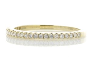 9ct Yellow Gold Diamond Half Eternity Ring 0.25 Carats