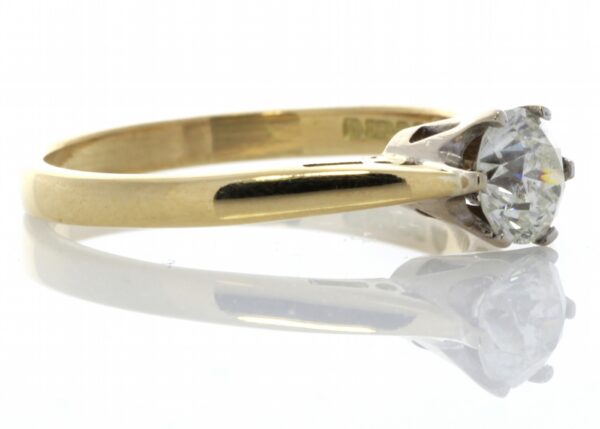 18ct Yellow Gold Brilliant Cut Diamond Engagement Ring 0.61 Carats - Image 4