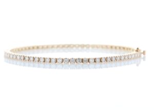 18ct Rose Gold Tennis Diamond Bracelet 2.00 Carats