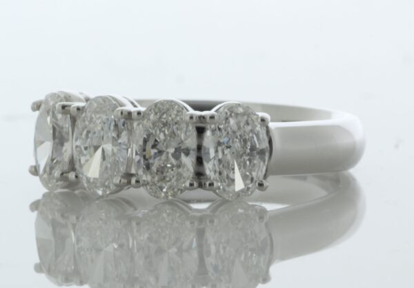 18ct White Gold Four Stone Oval Diamond Ring 1.50 - Image 2