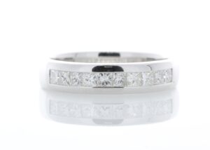 18ct White Gold Diamond Channel Set Half Eternity Ring 0.50 Carats