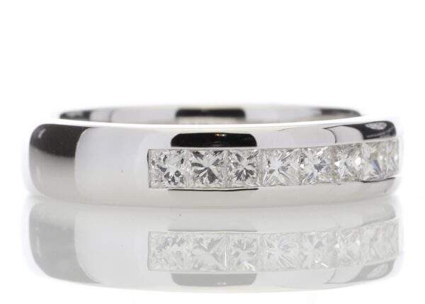 18ct White Gold Diamond Channel Set Half Eternity Ring 0.50 Carats - Image 4