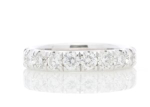 18ct White Gold Full Eternity Diamond Ring 1.94 Carats