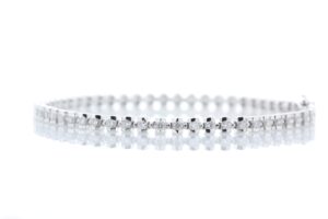 18ct White Gold Tennis Diamond Bracelet 1.82 Carats