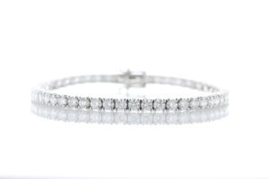 18ct White Gold Tennis Diamond Bracelet 6.00 Carats