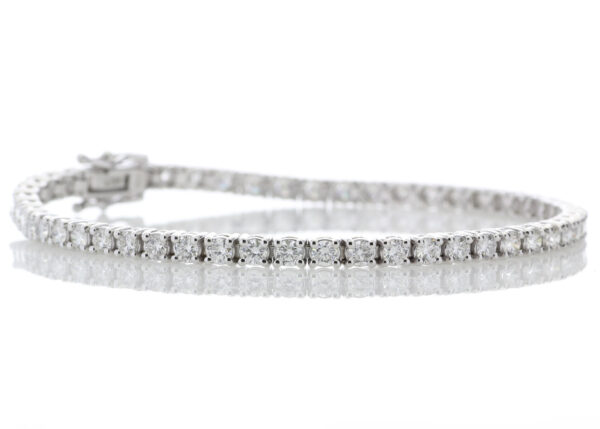 18ct White Gold Tennis Diamond Bracelet 2.00 Carats - Image 4